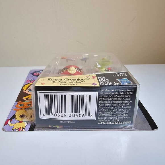 Hasbro Littlest Pet Shop #3963 Eunice Greenley Chipmunk #3964 Pacer Snail LPS - Picture 6 of 6